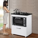 Ver imagem 3 de Kit Balcão Salvia Kaiki Mais Cooktop Fogão Itatiaia Essencial 4 Bocas Bivolt Preto