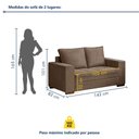 Ver imagem 3 de Conjunto Sofá 2 e 3 Lugares Urban Yescasa