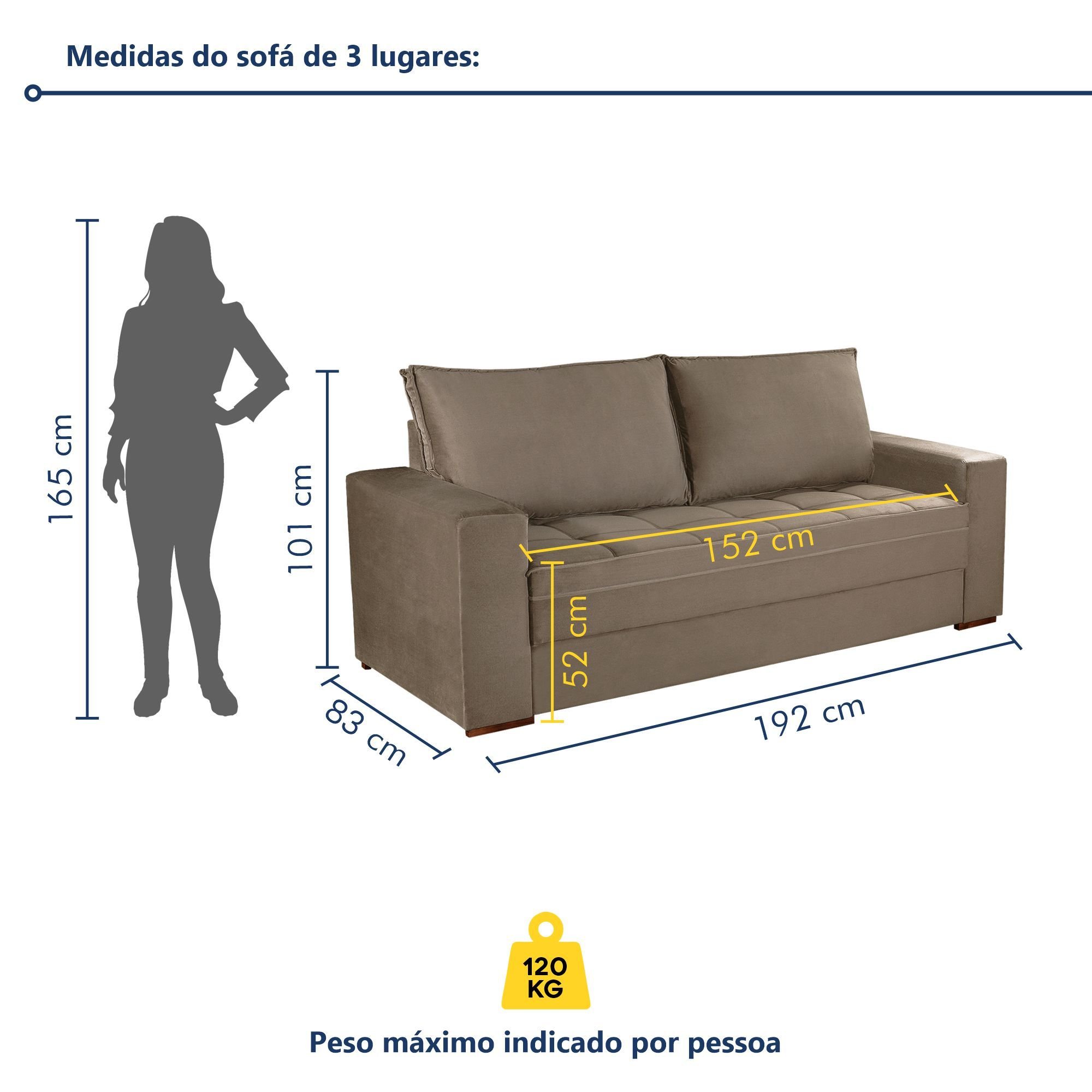Conjunto Sofá 2 e 3 Lugares Urban - 6