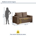 Ver imagem 3 de Conjunto de Sofá 5 Lugares Suede Urban 334cm Yescasa Bege