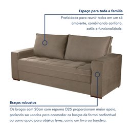 Conjunto Sofá 2 e 3 Lugares Urban - 5