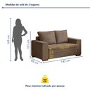Ver imagem 2 de Conjunto Sofá 2 e 3 Lugares Urban Yescasa