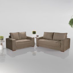 Conjunto Sofá 2 e 3 Lugares Urban - 1