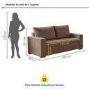 Ver imagem 4 de Conjunto de Sofá 5 Lugares Suede Urban 334cm Yescasa Bege