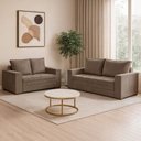Ver imagem 1 de Conjunto de Sofá 5 Lugares Suede Urban 334cm Yescasa Bege