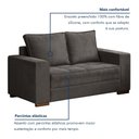 Ver imagem 5 de Conjunto de Sofá 5 Lugares Suede Urban 334cm Yescasa Cinza