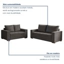 Ver imagem 4 de Conjunto de Sofá 5 Lugares Suede Urban 334cm Yescasa Cinza