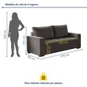 Ver imagem 3 de Conjunto de Sofá 5 Lugares Suede Urban 334cm Yescasa Cinza