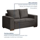 Ver imagem 5 de Conjunto Sofá 2 e 3 Lugares Urban Yescasa Suede/Cinza
