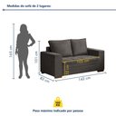 Ver mais imagens de Conjunto de Sofá 5 Lugares Suede Urban 334cm Yescasa Cinza