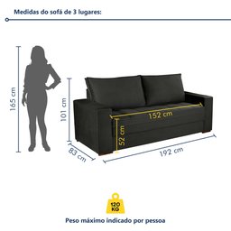 Conjunto Sofá 2 e 3 Lugares Urban - 6