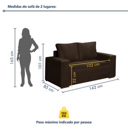 Conjunto Sofá 2 e 3 Lugares Urban - 7