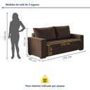 Ver imagem 3 de Conjunto de Sofá 5 Lugares Suede Urban 334cm Yescasa Marrom