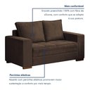 Ver imagem 5 de Conjunto de Sofá 5 Lugares Suede Urban 334cm Yescasa Marrom