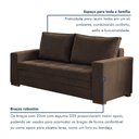 Ver imagem 7 de Conjunto de Sofá 5 Lugares Suede Urban 334cm Yescasa Marrom