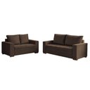 Ver imagem 2 de Conjunto de Sofá 5 Lugares Suede Urban 334cm Yescasa Marrom