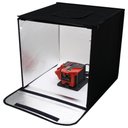 Ver imagem 3 de Mini Estúdio Cabine Fotográfico Portátil 60x60cm 2 Barra Led com 6 Fundos