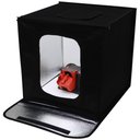 Ver imagem 4 de Mini Estúdio Cabine Fotográfico Portátil 60x60cm 2 Barra Led com 6 Fundos