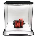 Ver imagem 6 de Mini Estúdio Cabine Fotográfico Portátil 60x60cm 2 Barra Led com 6 Fundos