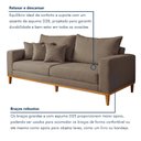Ver imagem 7 de Sofá 3 Lugares Suede Viena 190cm Bege