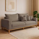 Ver imagem 1 de Sofá 3 Lugares Suede Viena 190cm Bege
