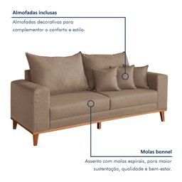 Sofá 2 Lugares 190cm Viena - 5
