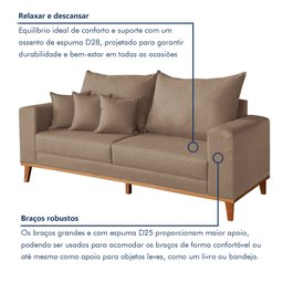 Sofá 2 Lugares 190cm Viena - 4