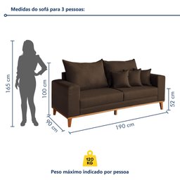 Sofá 2 Lugares 190cm Viena - 6