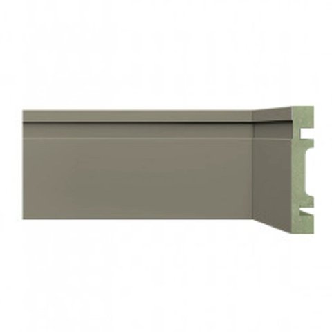 Kit Rodapé de MDF 30 Barras Frisadas de 7CMX2,40 Rende 72 Metros Cinza Moldufama