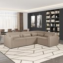 Ver imagem 1 de Sofá de Canto 4 Lugares 284cm Linho Lutz Yescasa