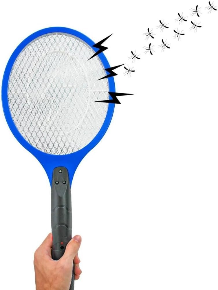 Raquete Elétrica Mata Mosquito Insetos Moscas Recarregável 110/220v - 1