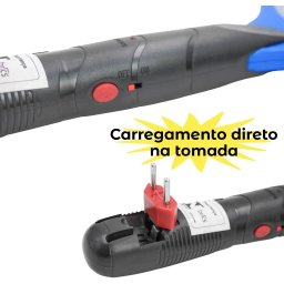 Raquete Elétrica Mata Mosquito Insetos Moscas Recarregável 110/220v - 2