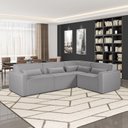 Ver imagem 1 de Sofá de Canto 4 Lugares 284cm Linho Lutz Yescasa