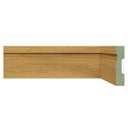 Ver imagem 1 de Kit Rodapé de MDF 30 Barras Frisadas de 7CMX2,40 Rende 72 Metros Marrom/Carvalho Prime Frisado Moldufama