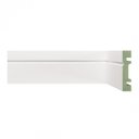 Ver imagem 1 de Kit Rodapé de MDF 30 Barras Frisadas de 7CMX2,40 Rende 72m Branco/Frisado Moldufama