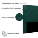 Ver imagem 3 de Cabeceira Para Cama Box King Aquilla 195Cm Veludo Verde