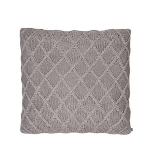 Almofada Tricot 50x50: Cinza Claro