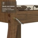 Ver mais imagens de Conjunto Sala de Jantar Amora Mesa Tampo de Madeira 4 Cadeiras Rustic/Crema/Floral Hibiscos Madesa