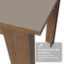 Ver imagem 7 de Conjunto Sala de Jantar Amora Mesa Tampo de Madeira 4 Cadeiras Rustic/Crema/Floral Hibiscos Madesa