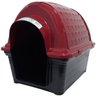 Casinha de Cachorro Cão e Gato Plástica Iglu Número 2 Porte Pequeno Vermelho Furacão Pet N2,0 0860 N - 2
