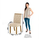 Ver imagem 2 de Conjunto 4 Cadeiras Estofadas Lupita Casa 812