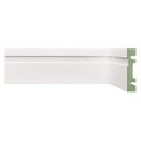 Ver imagem 1 de Kit Rodapé de MDF 30 Barras Frisadas de 8CMX2,40m Rende 72 Metros Branco/Frisado Moldufama
