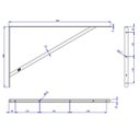 Ver imagem 2 de Kit 3 Suporte Prateleira Mão Francesa Reforçada 50cm - Loth