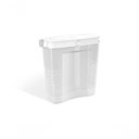 Ver imagem 1 de Dispenser Porta Sabão em Pó com Tampa Lavanderia -branco Cor:branco