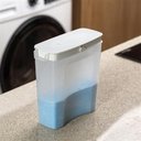 Ver imagem 2 de Dispenser Porta Sabão em Pó com Tampa Lavanderia -branco Cor:branco