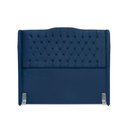 Ver imagem 2 de Cabeceira de Cama Box Queen 160 Cm Dubai Premium - Veludo Azul Marinho
