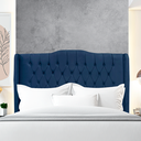 Ver imagem 3 de Cabeceira de Cama Box Queen 160 Cm Dubai Premium - Veludo Azul Marinho