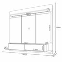 Ver imagem 4 de Painel para Tv até 70 Polegadas Home Suspenso Concept Off-white 1.8 Off-white/amadeirado