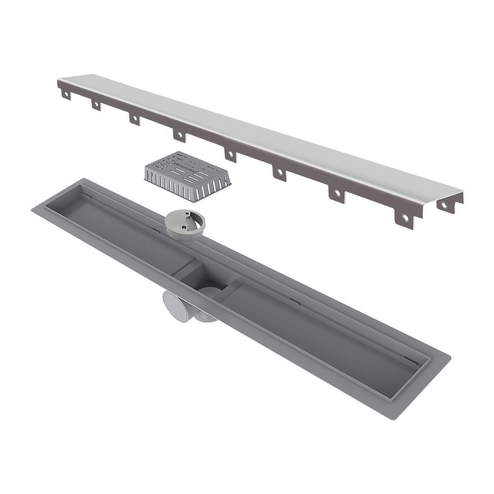 Ralo Linear Elleve Smart Seco 261 70cm com Tampa Inox Inox 261 - 1