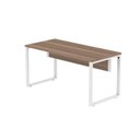 Ver imagem 6 de Escrivaninha Mesa Escritório X 150cm Industrial Walnut e Branco Marrom